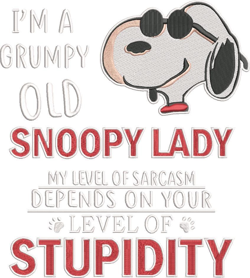 I'm a Grumpy Old Lady Nosey Dog 